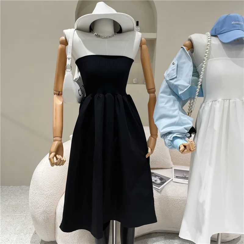

Women's Spring Summer 2021 Niche Design Fashion Retro Versatile Temperament Chest Dress