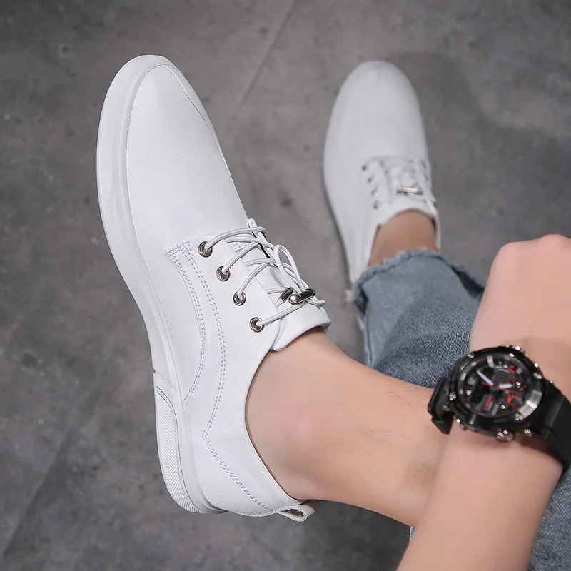 Fashion Men's Shoes Casual Genuine Leather Flats Male Luxury High Quality Sneakers Waterproof Platform For Men Size 38-47 |