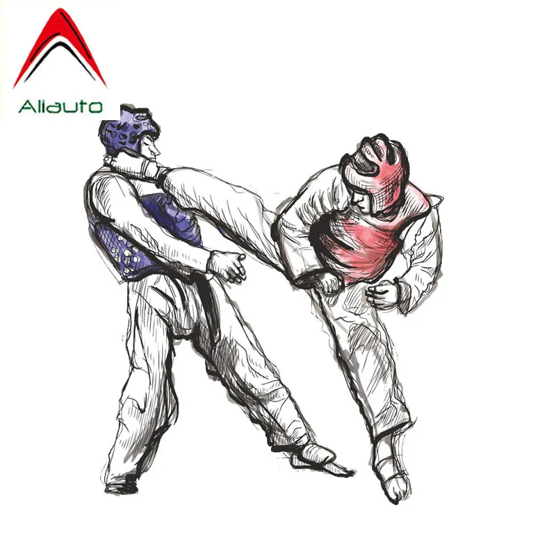 Классический автомобильный стикер Aliauto для бокса тхэквондо каратэ ПВХ Mercedes Honda