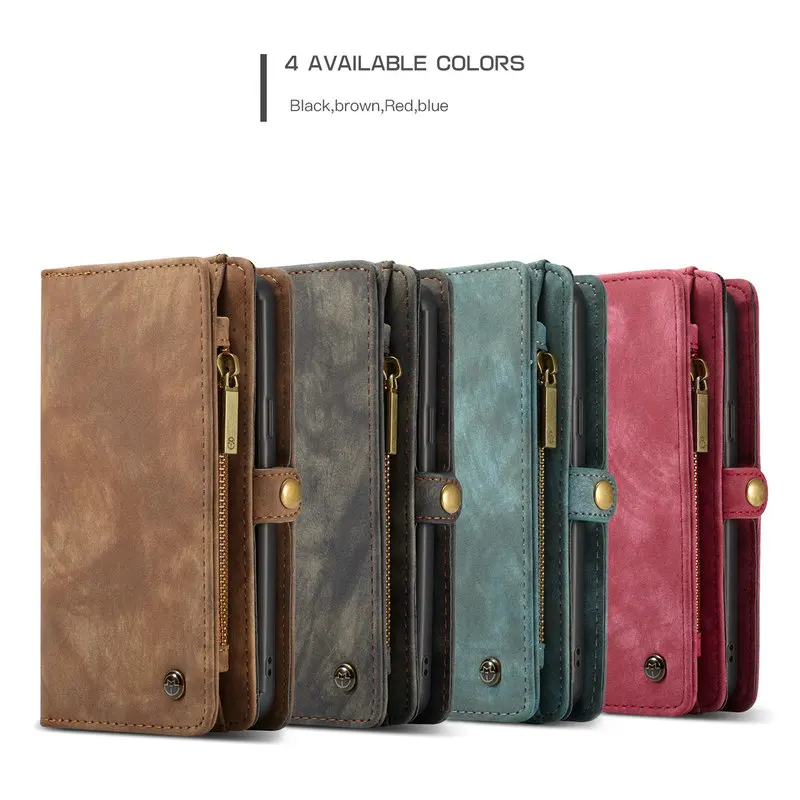 Многофункциональный флип чехол на молнии для Samsung S9 Plus Galaxy Note 9 8 note9 бумажник samsung S7