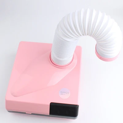 Pink 220V UK Plug 60 Вт двойное использование сильный гвоздь пылесборник всасывающий пылеочиститель выдвижной локоть дизайн вентилятор ногтей пылесос маникюрный аппарат - Цвет: Pink 220V UK Plug