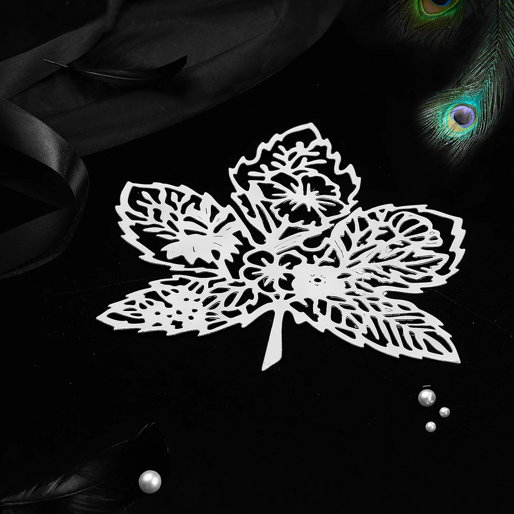 Штампы для скрапбукинга с кленовым цветком крафт высечка карт тиснение трафарет