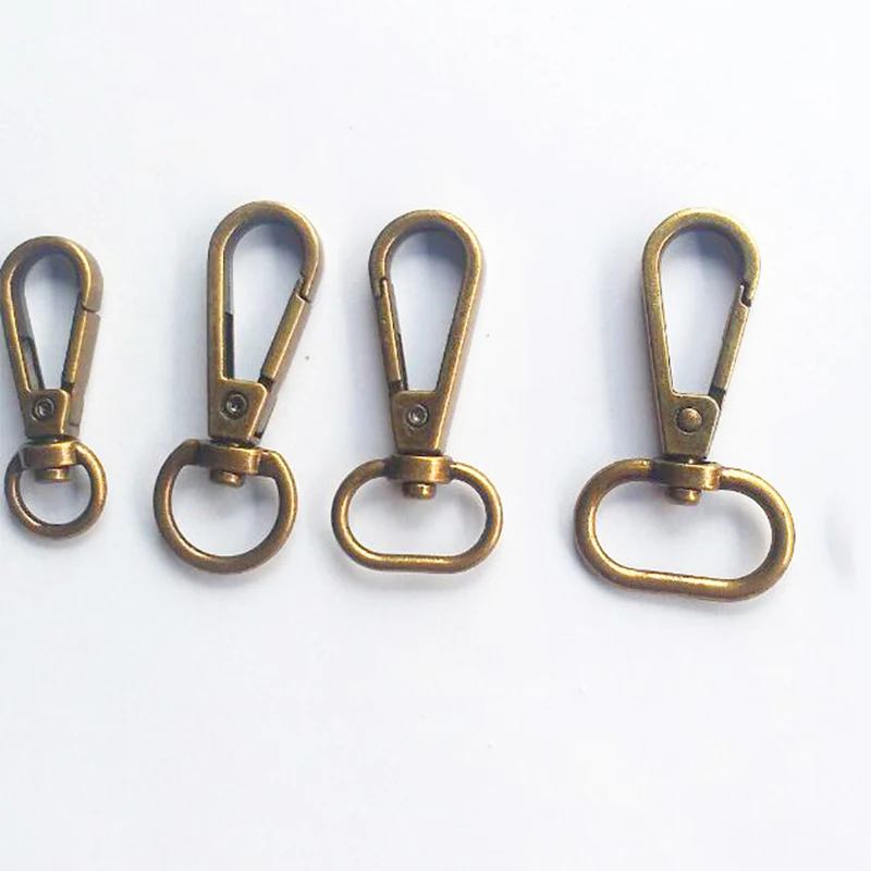 10 шт. Поворотная кожаная сумка карабин сумочка кошелек ремешок на плечо застежка