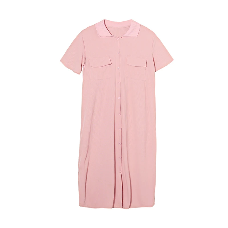 

8242# 2021 Summer Korean Fashion Thin Maternity Long Dress Elegant A Line Loose Clothes for Pregnant Women Pregnancy Clothing