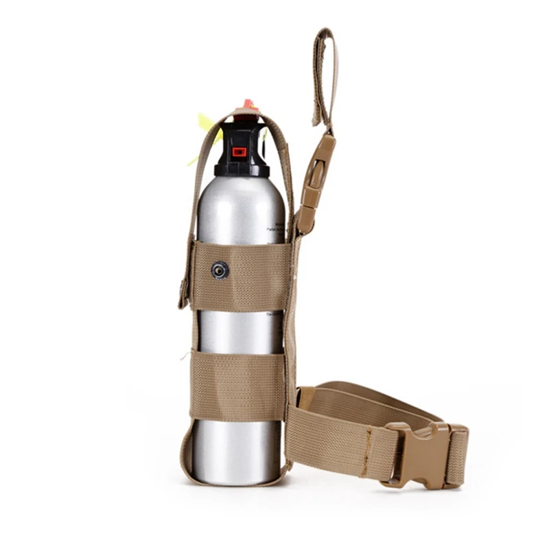 

Tactical Spray Bag Molle Water Bottle Drop Leg Pouch Handheld Fire Extinguisher Holder Outdoor Travel Kettle Cover Bag EDC Bag