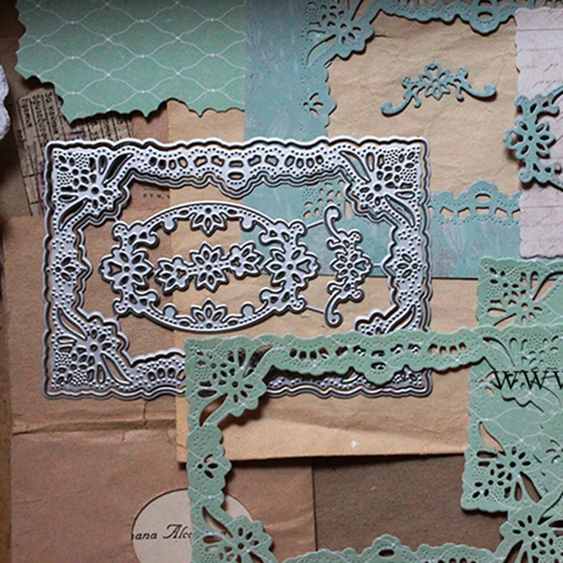 

Photo album lace dies Metal Cutting Dies Stencils for DIY Scrapbooking Decorative Embossing Craft Template die set NEW 2021