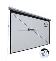 large 350 inch 34 large outdoor stage projection 3d electric projector screen