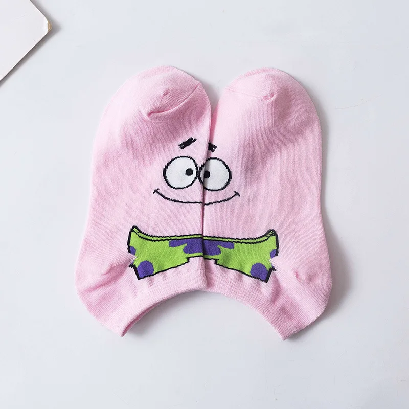 

New Arrival Korean Cartoon Women Kawaii Boat Socks Cotton with Sponge Octopus Shallow-mouthed Cute Socks Funny for Ladies 414