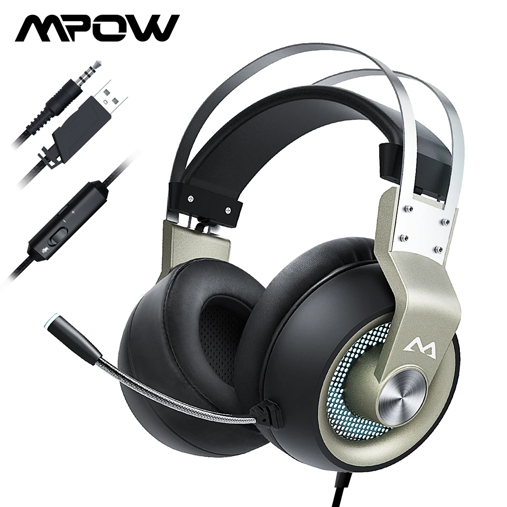 Mpow EG3 Pro проводные наушники игровая гарнитура 3 5 мм USB с микрофоном онлайн