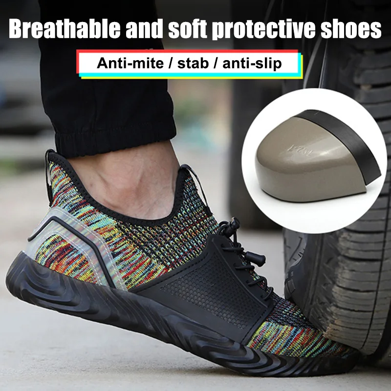 

Мужские Нескользящие кроссовки DO99, безопасная обувь, защита от ударов, прокол, дышащие, Рабочая обувь