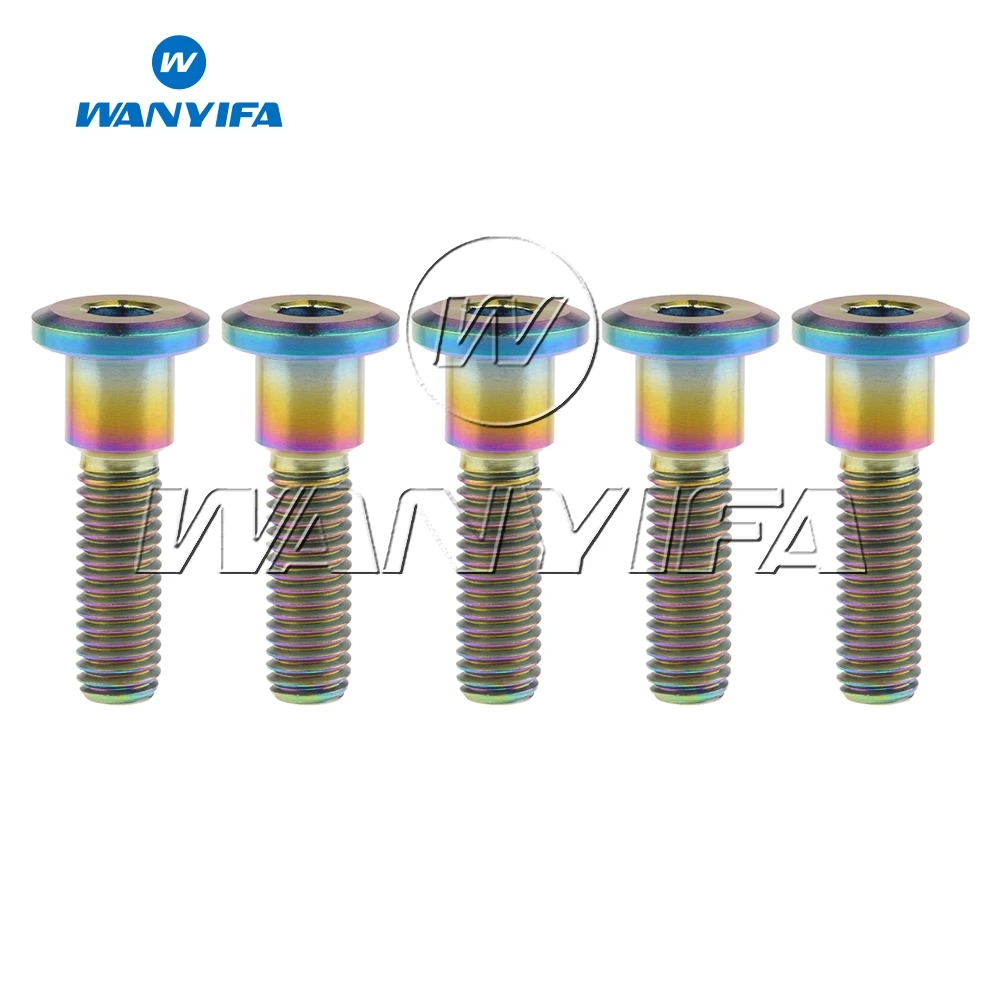 Титановые болты Wanyifa 5 шт./лот M8 x 20 22 30 33 мм Шестигранная головка для болтов ротора