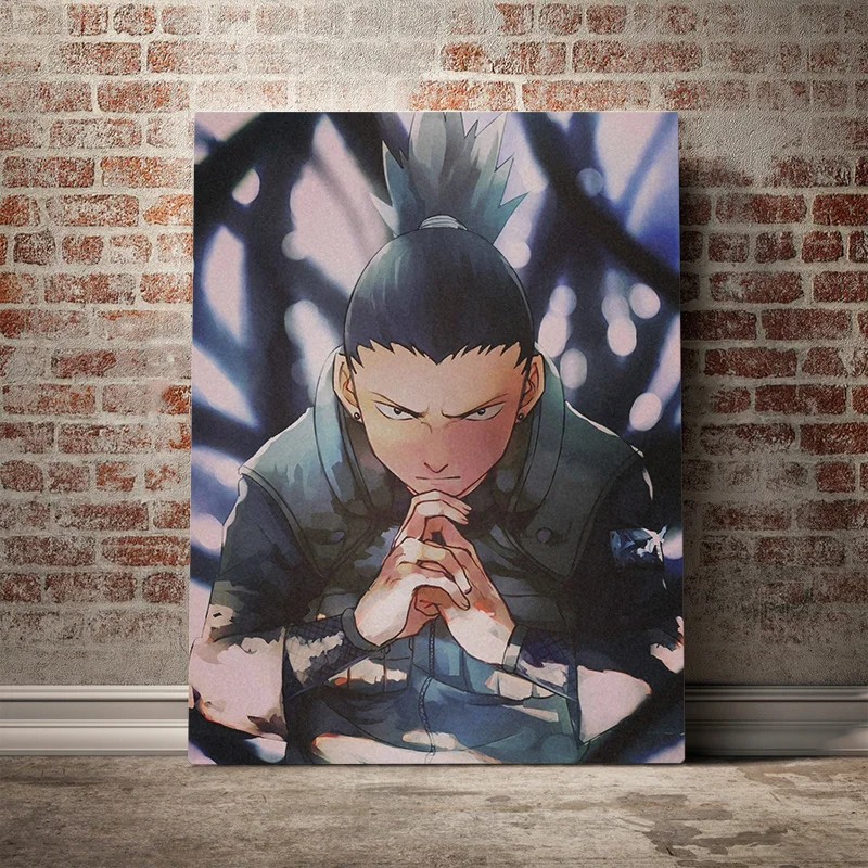 Shikamaru теневое владение ютсу Аниме Холст Живопись Декор стены искусства картины