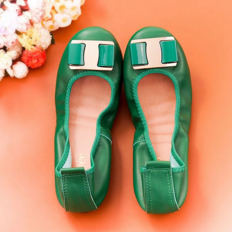 2020 New Slip On Women Flats Plus Size 43 Lady Shoes Loafers Genuine Leather Woman Flat Shoes Casual Female Work Ballet Flats