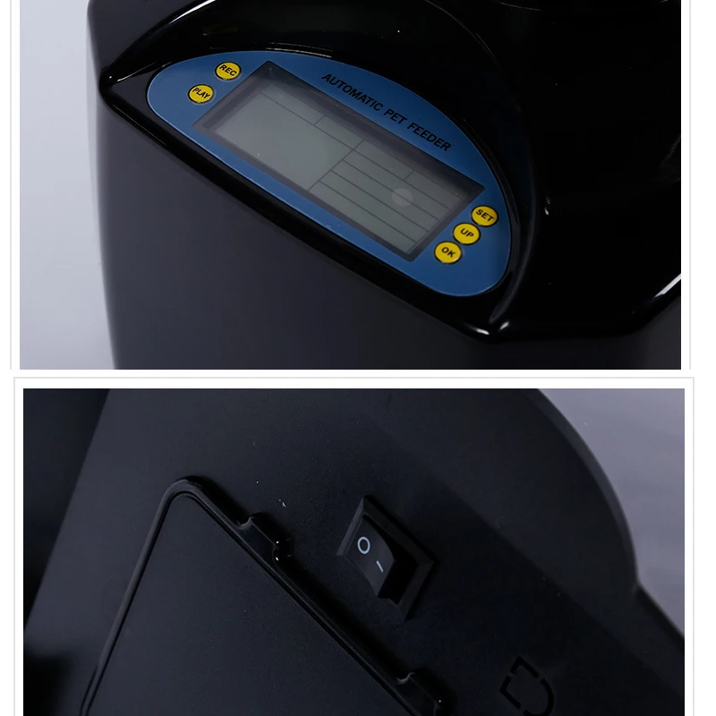 

Pet Automatic Feeding Watering 5.5L Timing quantification Recordable playbackquantification Feeder Feeding Machine Cats Dogs