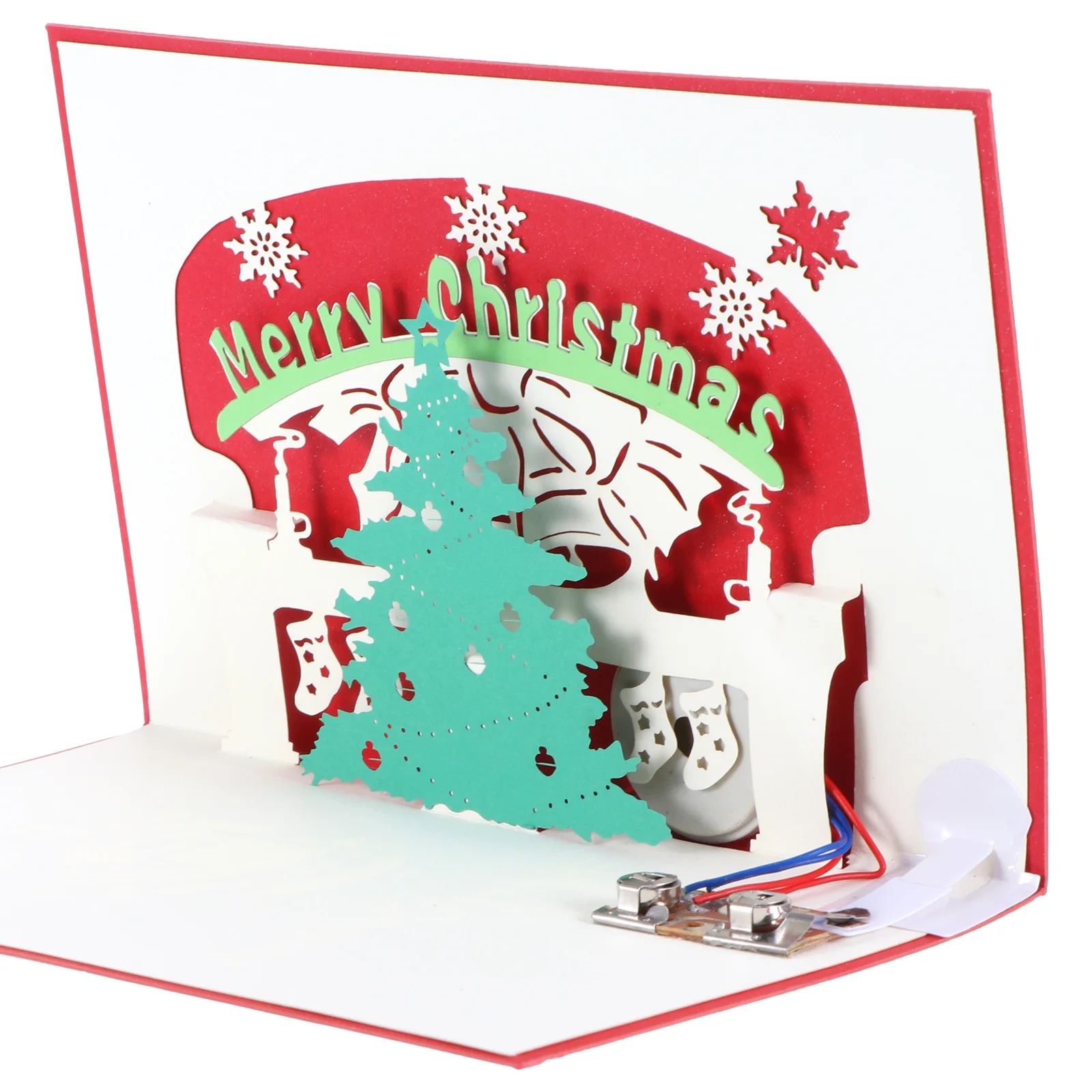 

Christmas Tree Happy Day Card 3D Pop-Up Birthday Cards For Dad Handmade Gift Greeting Card With Envelope Warm Greetings