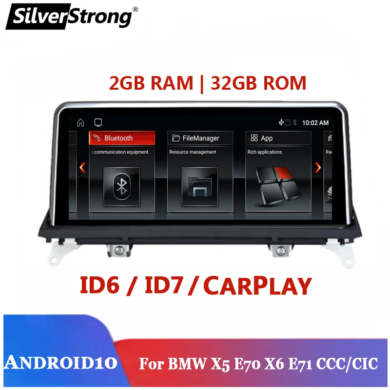 CarPlay X5 Android 10 для BMW E70 X6 E71 2007 2013 CCC/CIC мультимедиа Авторадио Navi Wifi 25