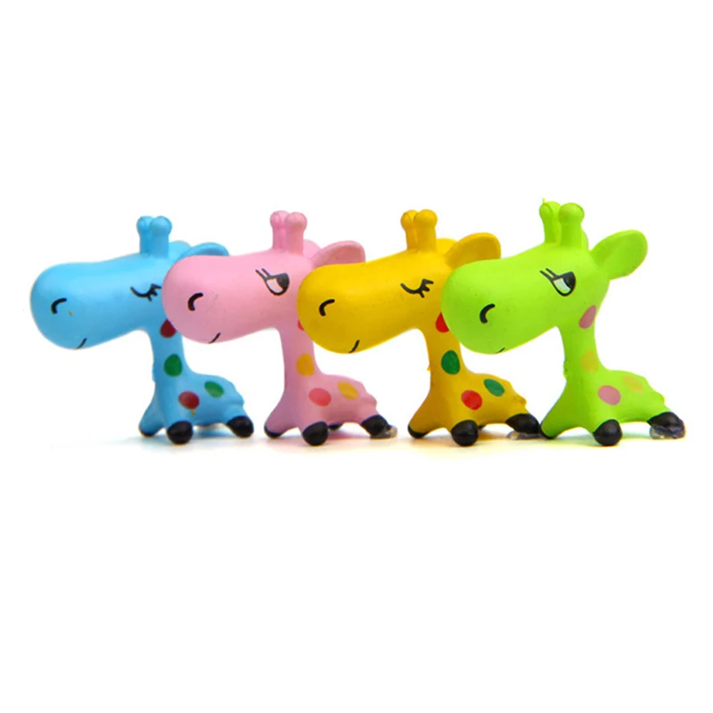 

Cartoon Cute Home Garden Decorations Ornaments giraffe Figurine Garden Figures Miniature Landscape Decor kids gift