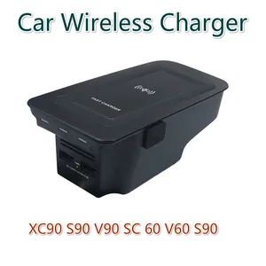 car wireless charger for volvo xc90 new xc60 s90 v90 2019 special mobile phone loading board v60 auto parts free global shipping