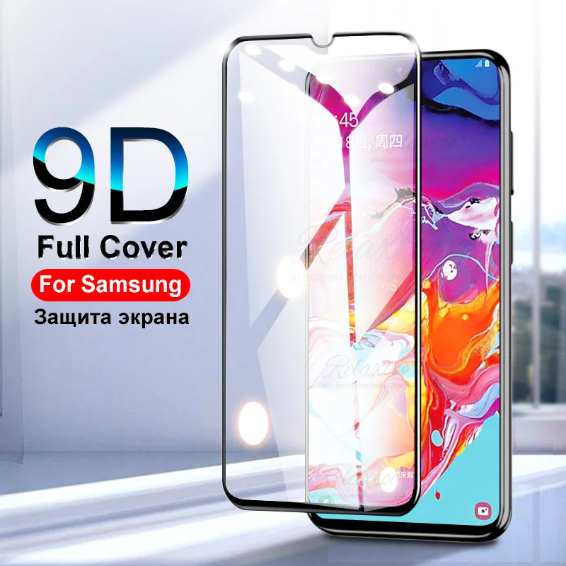 9D закаленное Стекло для samsung Galaxy A50 A70 A505F A705F Экран защитная плёнка для НУА Вэй на A10 A20 A20E A30 A40 A50 A60 Стекло