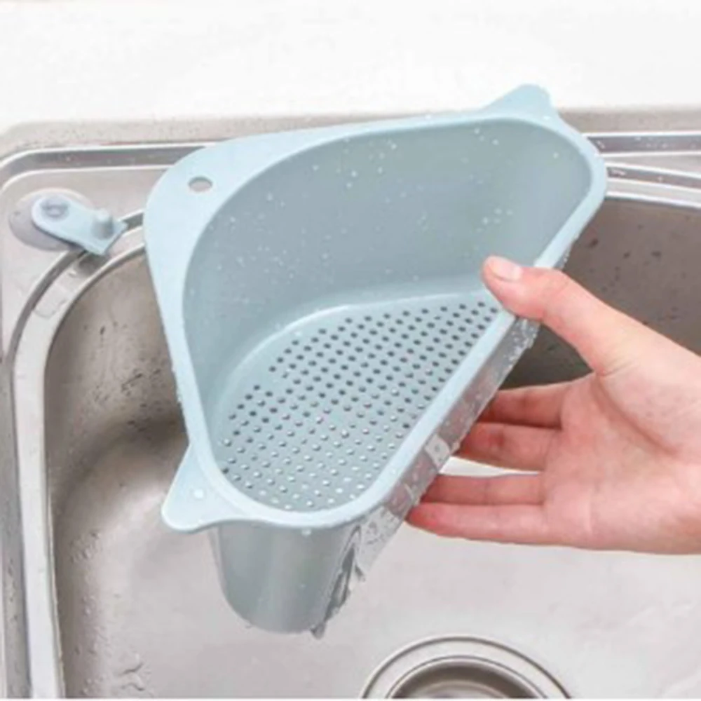 

Kitchen suction cup sink rack soap sponge rack kitchen vegetable rack home sink drain rack triangle storage Storages hanger