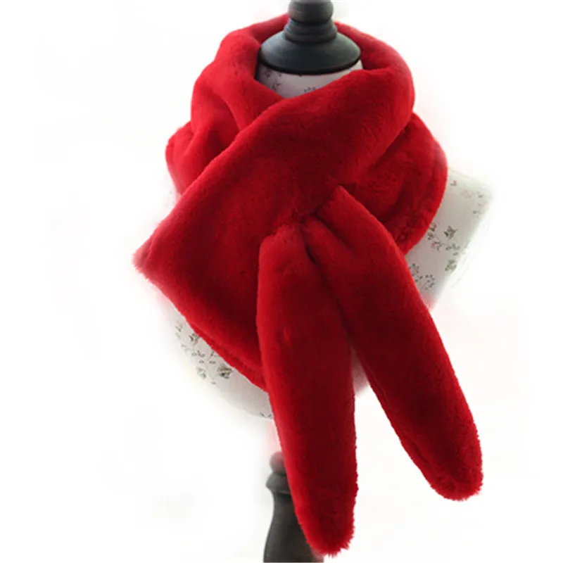 Модная новая зимняя шаль из натурального кролика рекс меховой воротник женский