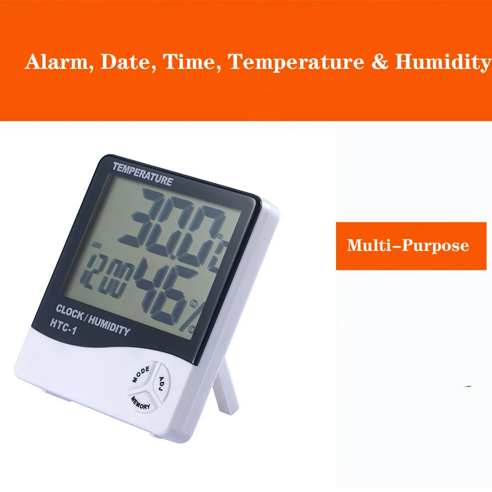 ЖК цифровой измеритель температуры и влажности HTC 1 2 8 крытый открытый гигрометр