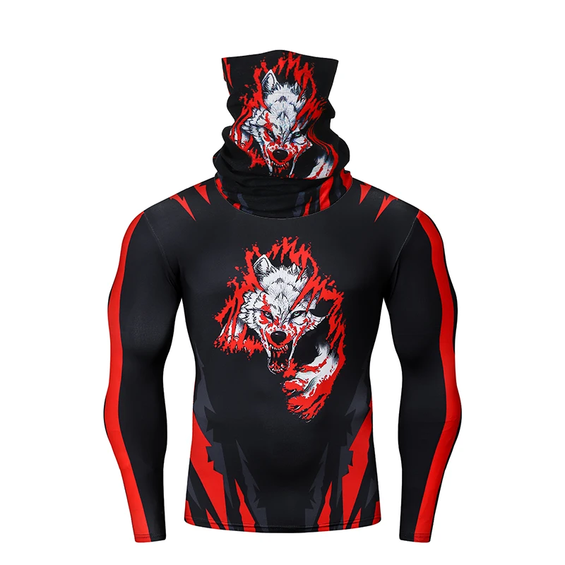 Компрессионные колготки с 3D принтом футболки для фитнеса бега бодибилдинга