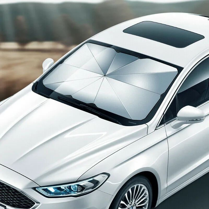 

Sunshield Car Windshield Parasol Universal 1PC Black With Silver Coating
