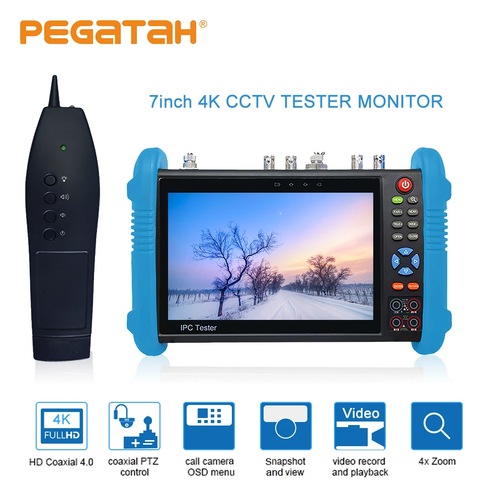 7 дюймов H.265 8MP IP тестер SDI TVI CVI AHD CCTV камера тестер поддержка TDR оптическая мощность HDMI камера безопасности тестер и tracer