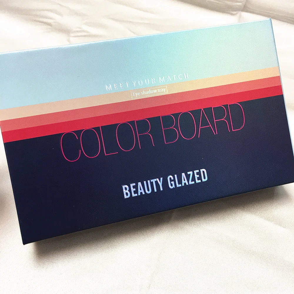 BEAUTY GLAZED New Arrival 4 in 1 Color Board Eyeshadow Palette Long Lasting 60 Colors Neon Eye Pigment Matte Glitter Shadow |