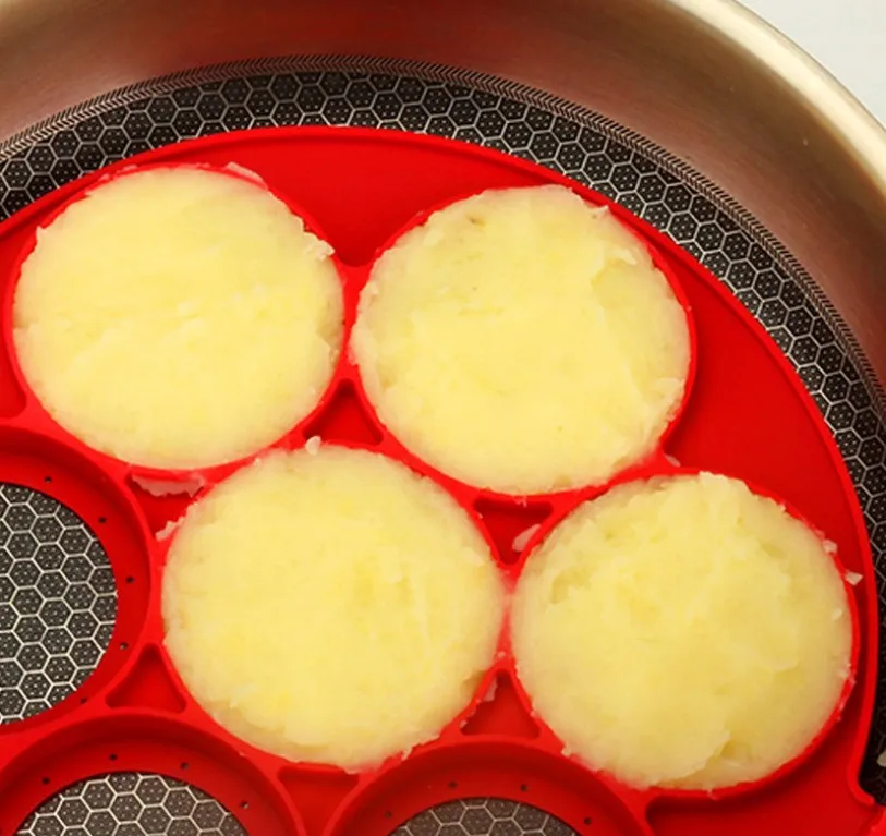 Антипригарная силиконовая форма для яиц пищевого класса Круглый инструмент