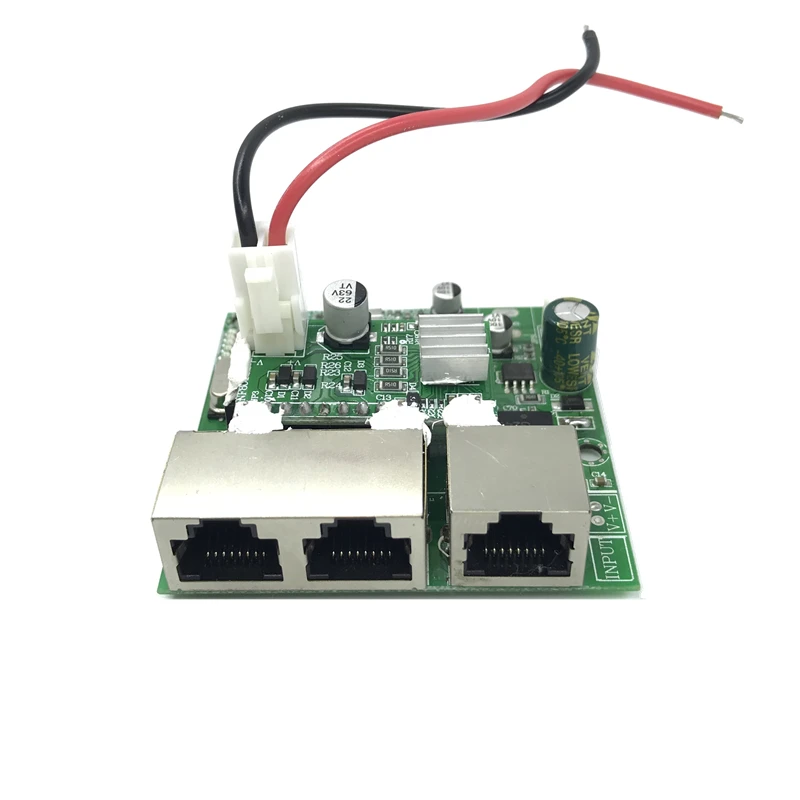 3-port poe Gigabit switch module 48V2A 96w-144w 3 port 10/100/1000M contact mini PCBA Motherboard RJ45 POE | Компьютеры и офис