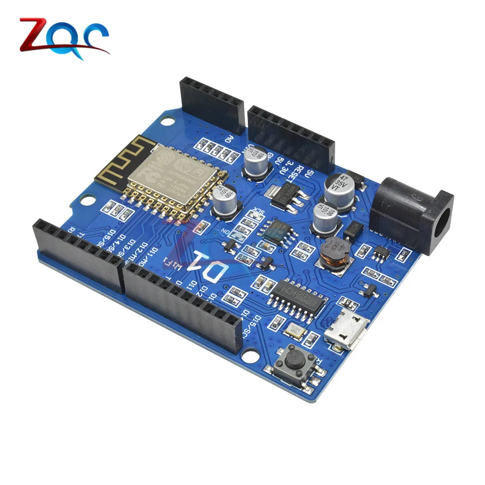 Плата разработки беспроводного модуля WeMos D1 Mini CH340 ESP8266 ESP-12E WiFi для Arduino R3 IDE |