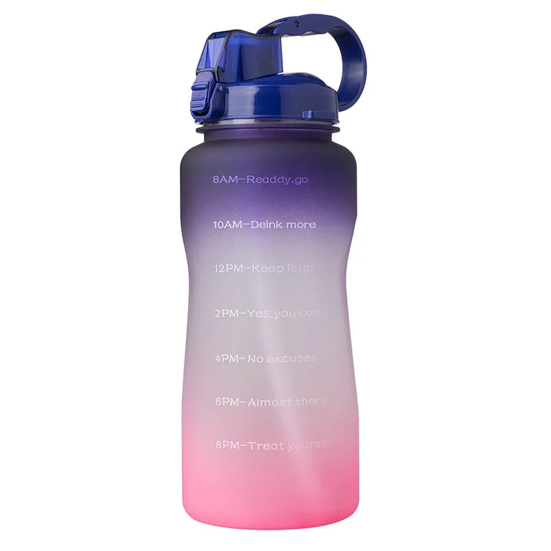 

Drinkware Sports Water Bottle Bounce Cover with Straw Handle 2000ml 3800ml Large Capacity Outdoor Water Bottle Water Container