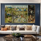 Картина на холсте Сад земных прелестей, Репродукция Bosch, отчество, классическое настенное украшение для дома, гостиной