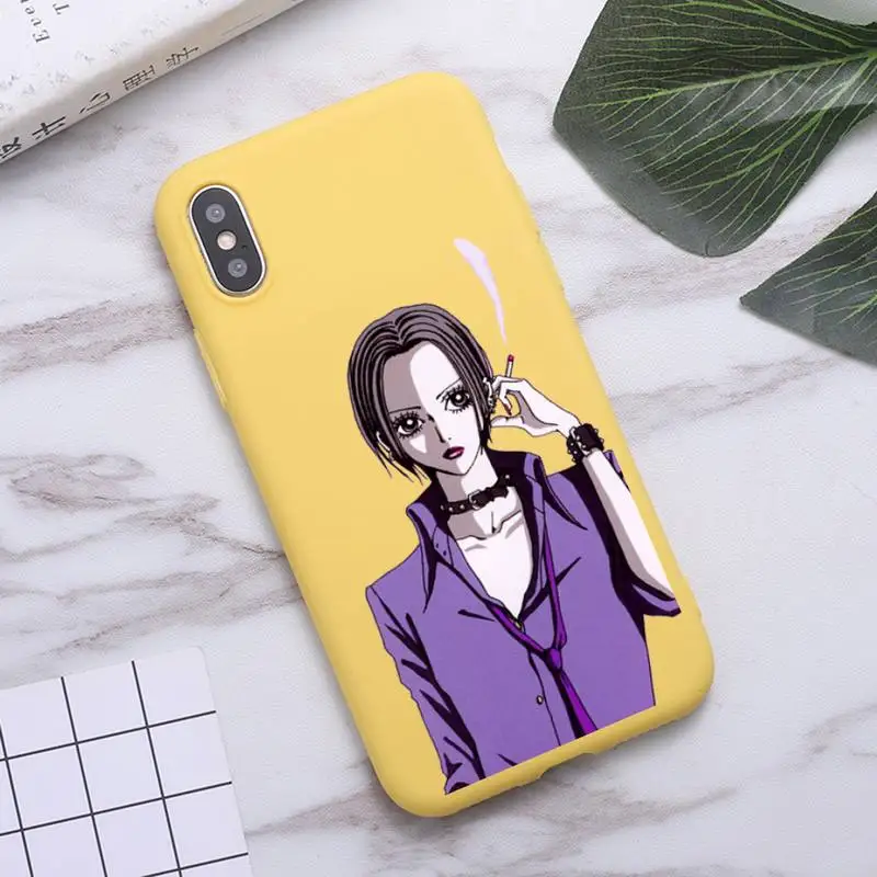 

Oosaki Nana Japan anime Phone Cases Candy Color for iPhone 6 7 8 11 12 s mini pro X XS XR MAX Plus