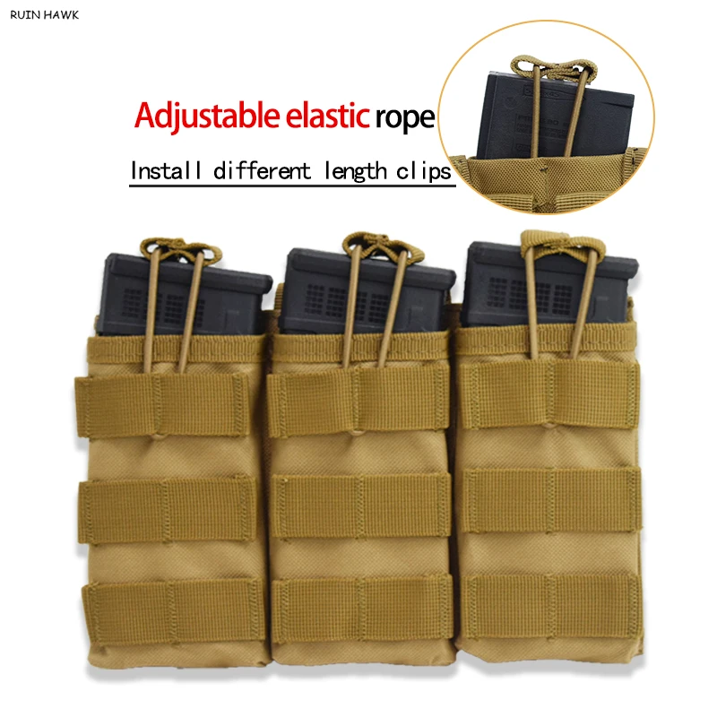 

Single/Double/Triple Magazine Pouch 600D Oxford Tactical Military Molle Bag Paintball Airsoft Magazine Pouch Hunting Accessories