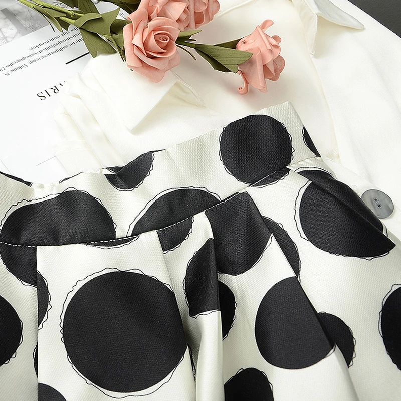 Элегантная Офисная Женская юбка в стиле ретро с высокой талией трапециевидная