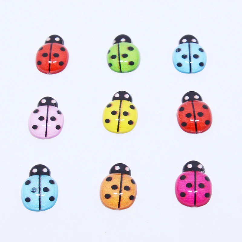 Оптовая продажа 60 шт смешанные смолы прекрасные красочные маленькие насекомые