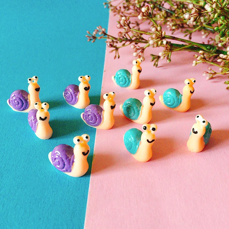 Продажа ~ 10 шт./Улитка/Кукольный дом/миниатюры/Прекрасный милый/Сказочный Садовый