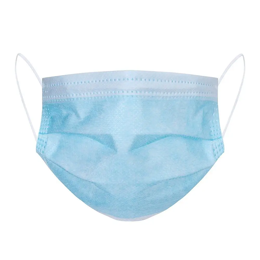 50 шт. Классическая наружная синяя воздушная Очищающая маска для лица 3 слоя