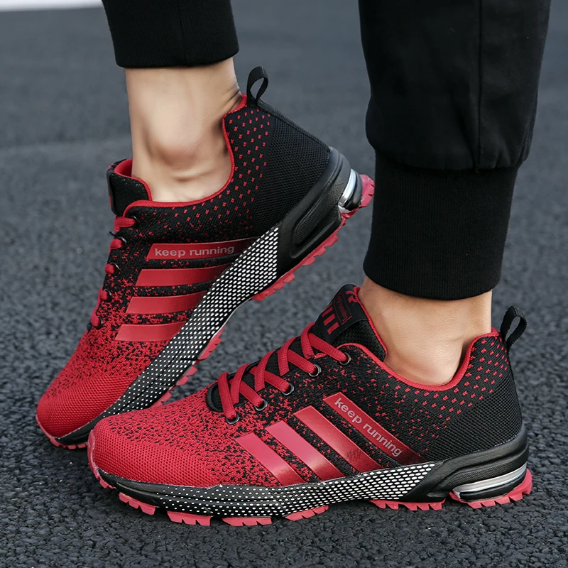

Fashion Men Shoes Outdoor Running Fashion Sneakers Lightweight Women Sports Shoes Breathable Male Footwear Lace Up Walking Shoes