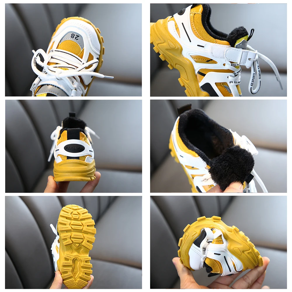 2020 новые зимние плюшевые теплые кроссовки для маленьких девочек обувь мальчиков