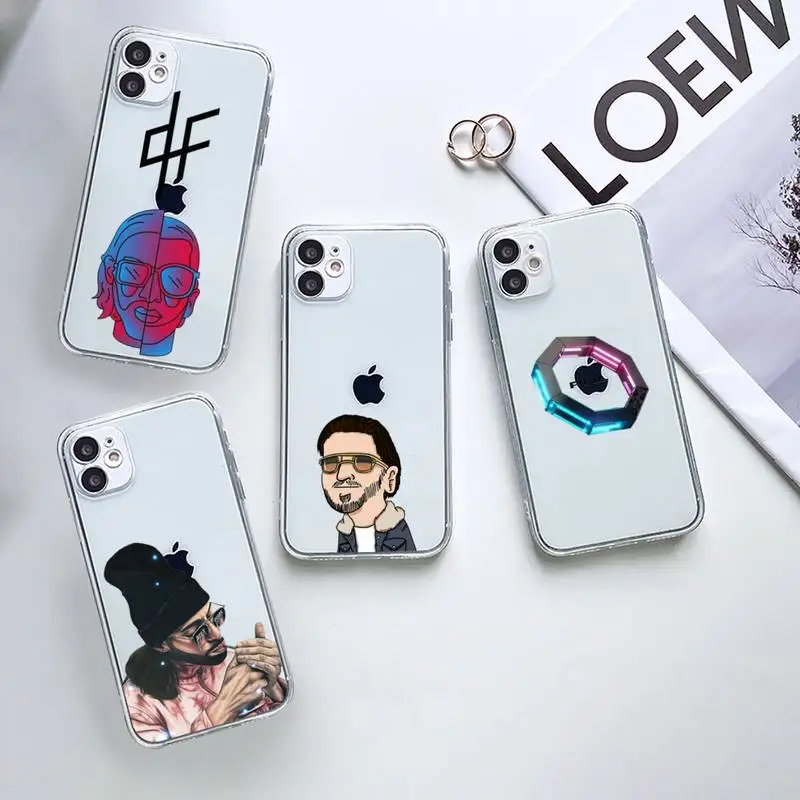 

PNL QLF Rapper Phone Case Transparent for iPhone 12 11 mini pro XS MAX 6 6S 8 7 Plus X 5S SE 2020 XR