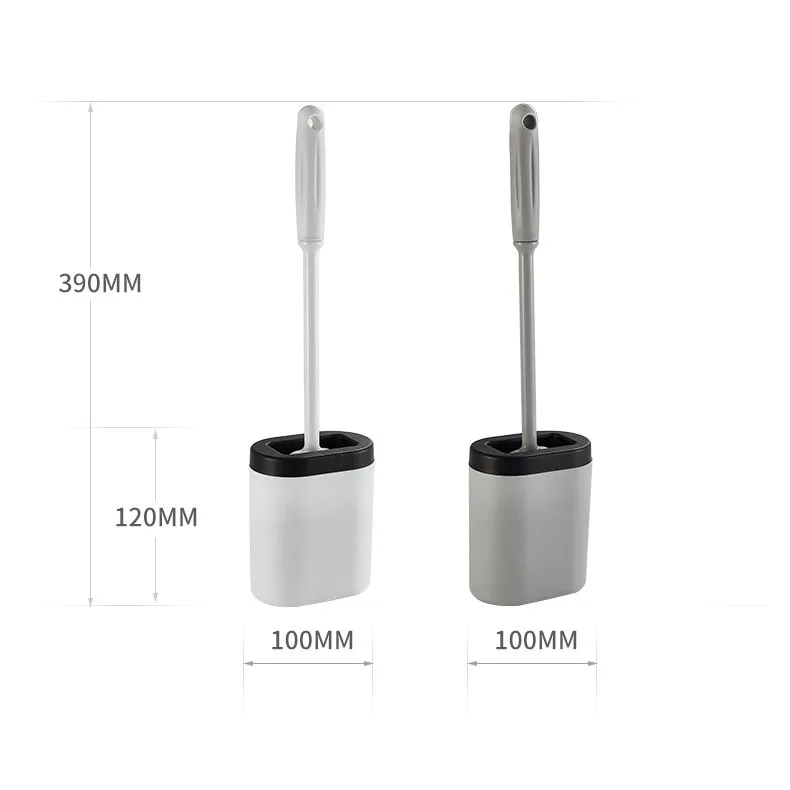 

Bathroom Toilet Cleaning Brush Creative Wall Mounted Silicone Toilet Brush with Lid Cover Toilet Brush Holder Cleaning Brush Set