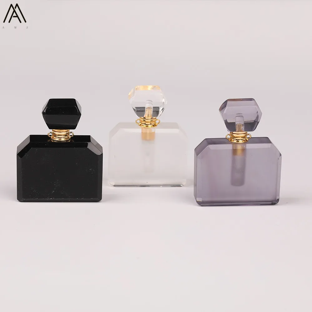 Прямоугольный кварцевый бриллиантовый аметист черный агат камень эфирное масло