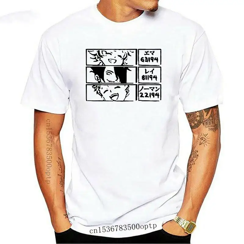 

Рубашка унисекс с коротким рукавом, модная уличная одежда с принтом в японском стиле, с надписью E, Норман Рей