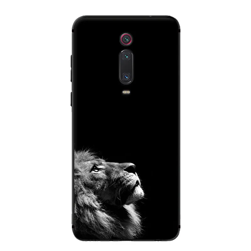 For Xiaomi Mi 9T Case Mi 9T Pro Cartoon Printed Soft Black Bumper Silicone TPU Cover For Xiaomi Mi 9T Pro mi9T 9 T Phone Cover