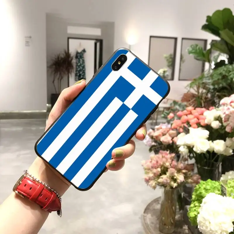 Мягкий силиконовый чехол для телефона PENGHUWAN из ТПУ с древним флагом Греции iPhone 11