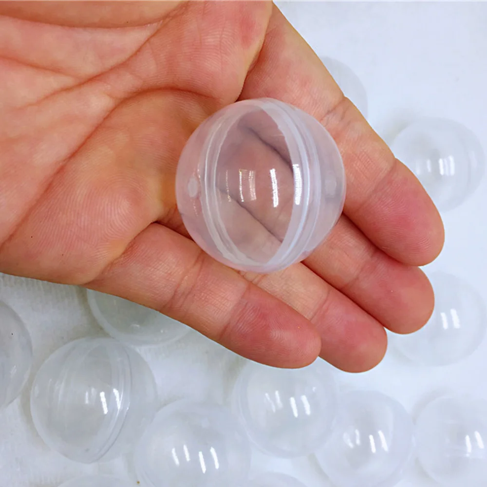 Пустые капсулы прозрачные пластиковые без игрушек 100 шт. 32 мм торговый автомат